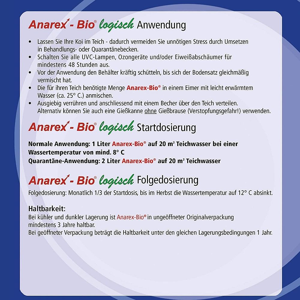 Anarex-Bio - 100% biologisch