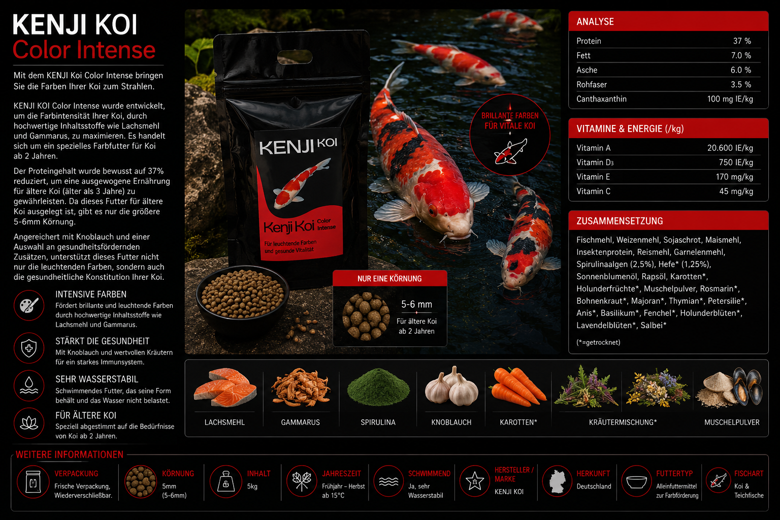 KENJI KOI Color Intense 5kg
