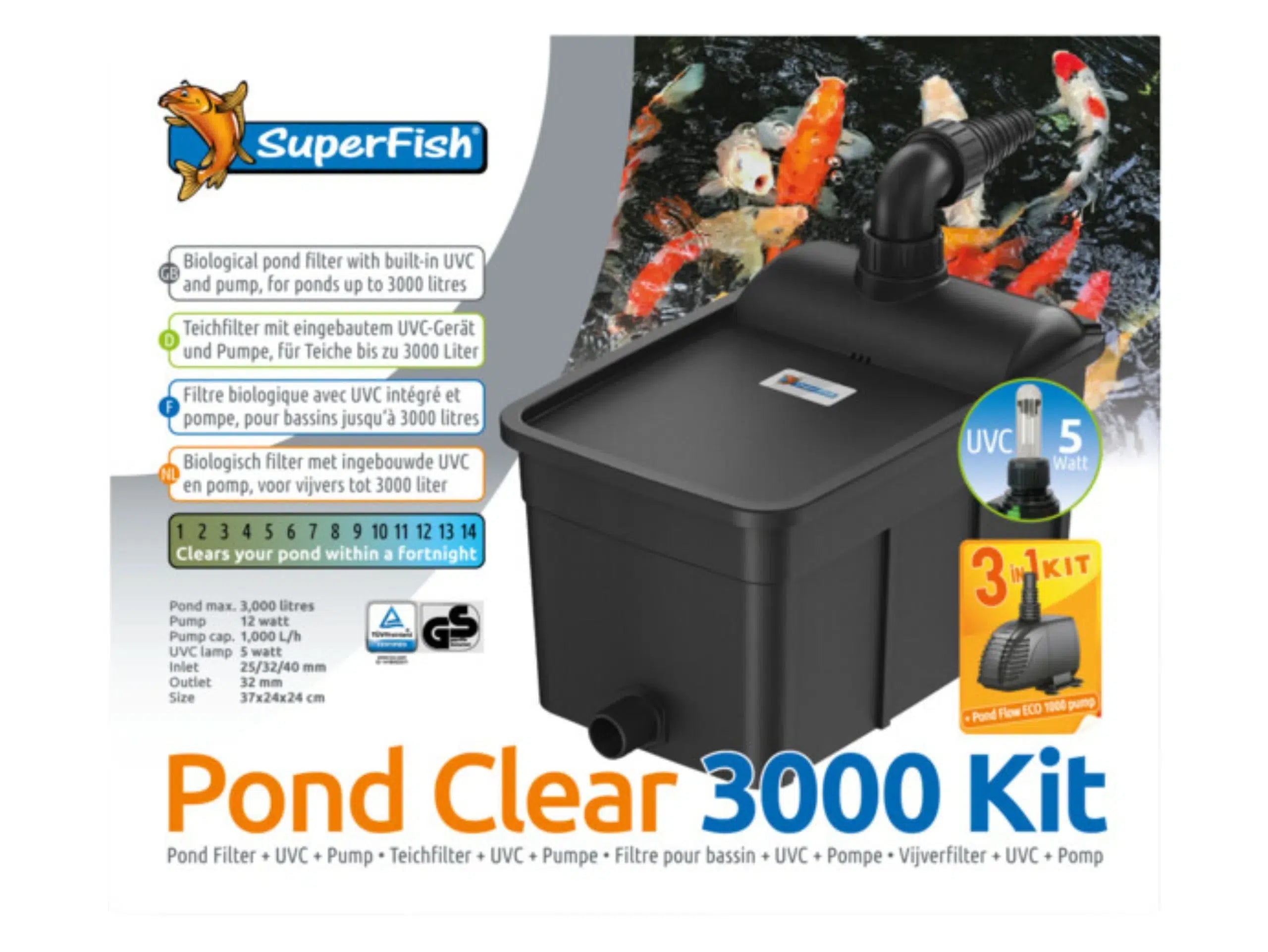 SuperFish Pondclear Kit 3000