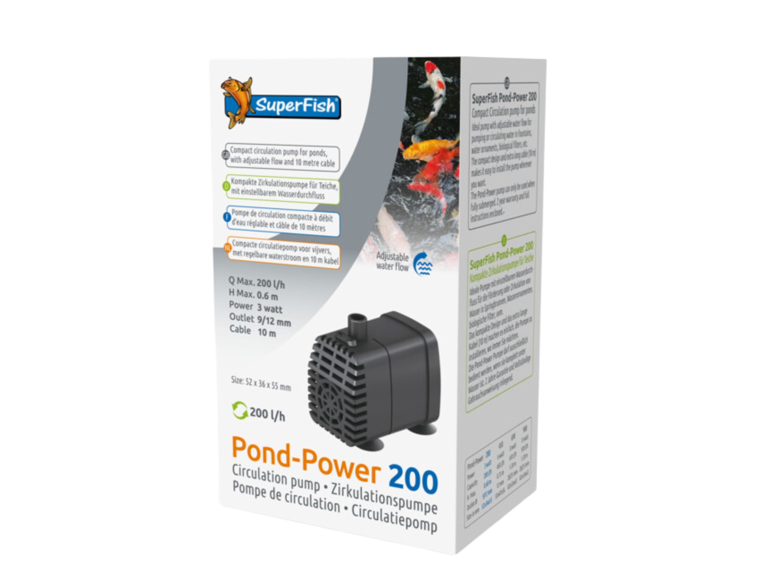 SuperFish Pond-Power 200 - 900