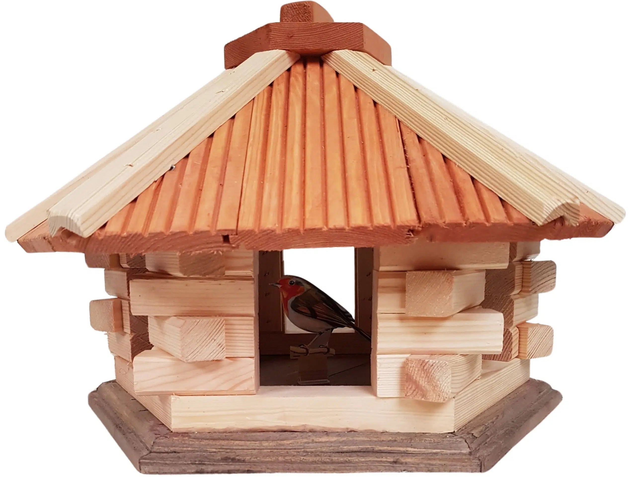 Vogelhaus 6-eckig ohne Futtersilo