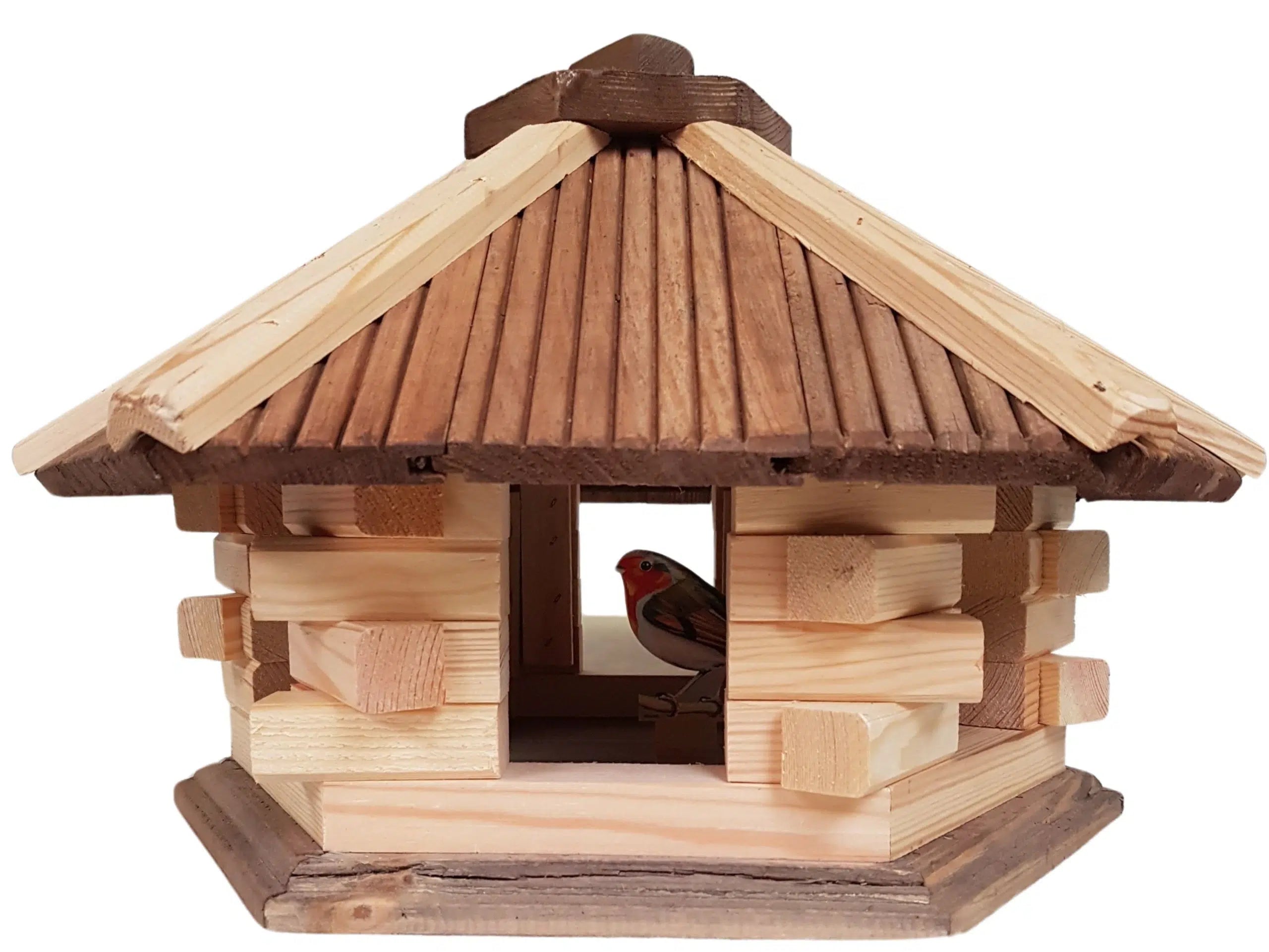 Vogelhaus 6-eckig ohne Futtersilo
